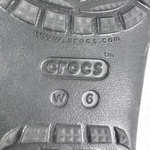 Crocs Sloane Black Sandals Flip Flops Women's Size 6 - Picture 8 of 8